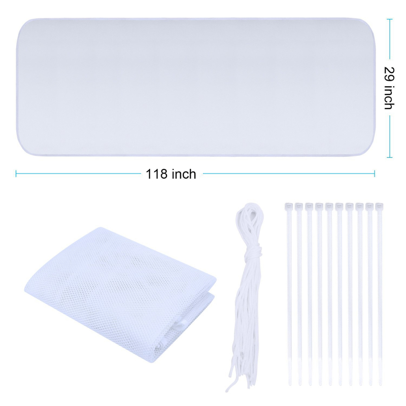 Laiptų ir balkono saugos tinklas – kvėpuojantis, patvarus, poliesterio tinklas