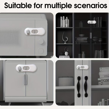 Daugiafunkcinis vaikų saugos užraktas stalčiams ir šaldytuvui; pakuotė 600 vnt.; neimportuotas