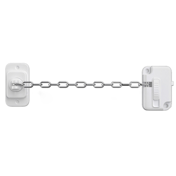 Daugiafunkcinė saugos užrakinimo spyna langams ir durims su grandine, durų stabdys, įrengimas be gręžimo, vaikų saugumas