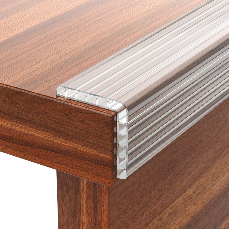 QIT διαφανής προστατευτική ταινία γωνίας για παιδιά, μαλακή προστασία γωνιών τραπεζιού για οικιακή χρήση, 100 σετ