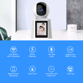 V380 вътрешна 1080P WiFi HD камера с едно натискане за видео повикване и дистанционно мобилно управление, 5V захранване, IR нощно виждане до 25 м