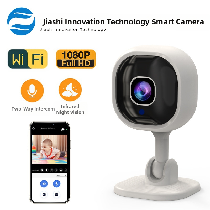 A3 keturkampė belaidė apsaugos kamera su 1080p HD, dviejų krypčių garsas, naktinis matymas, TF kortelės saugykla