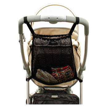 Τσαντα αποθήκευσης καροτσιού μωρού από διχτυωτό νάιλον, ασύμμελο σχήμα, τοίχο-οργανωτής για ταξίδια και οικιακή χρήση