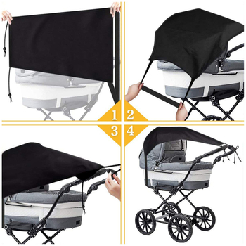 Κουκούλα ηλιοπροστασίας καροτσιού μωρού, καθολική εφαρμογή; πολυεστέρας; μοντέρνος μινιμαλιστικός σχεδιασμός; προσαρμοσμένη παραγωγή