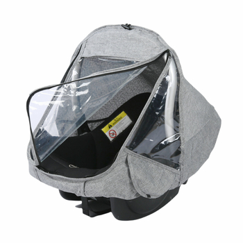 Copertă de ploaie pentru cărucior de bebeluți și scaun de purtare; material poliester; nu este importat.