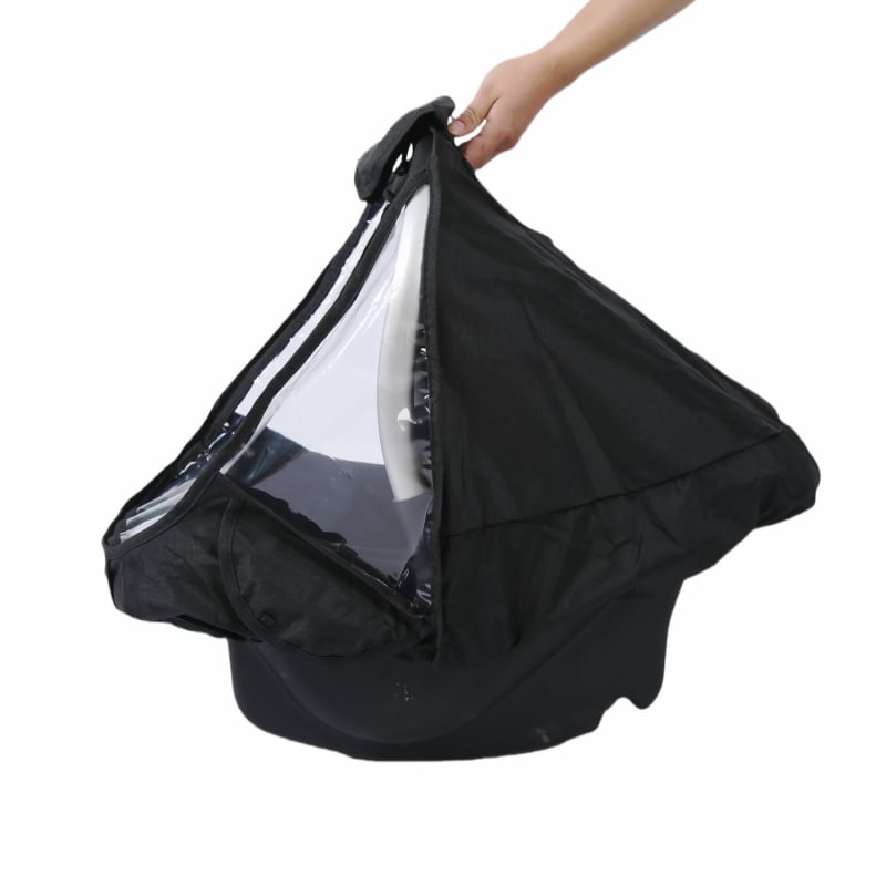 Copertă de ploaie pentru cărucior de bebeluți și scaun de purtare; material poliester; nu este importat.