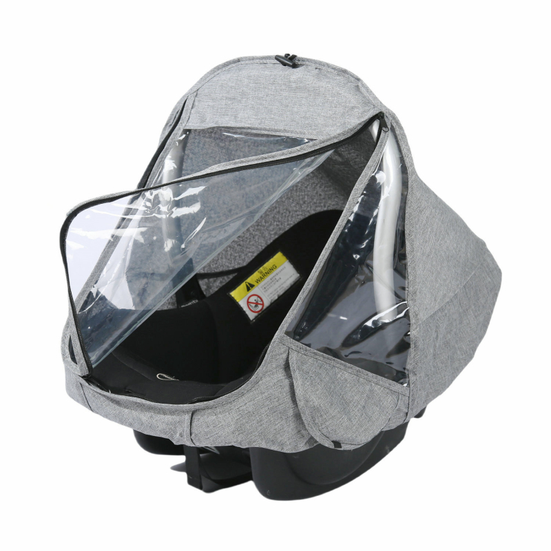 Copertă de ploaie pentru cărucior de bebeluți și scaun de purtare; material poliester; nu este importat.