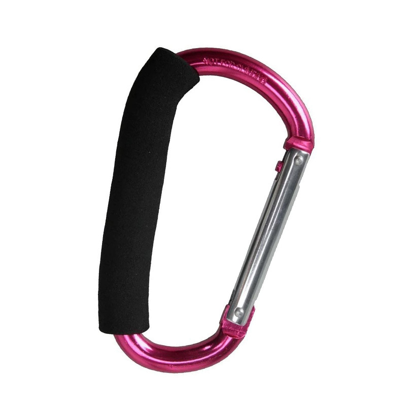 D-тип алуминиев закачалник за чанти към детска количка, 100 кг товароподемност