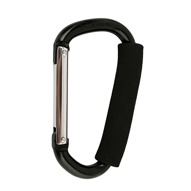 D-тип алуминиев закачалник за чанти към детска количка, 100 кг товароподемност