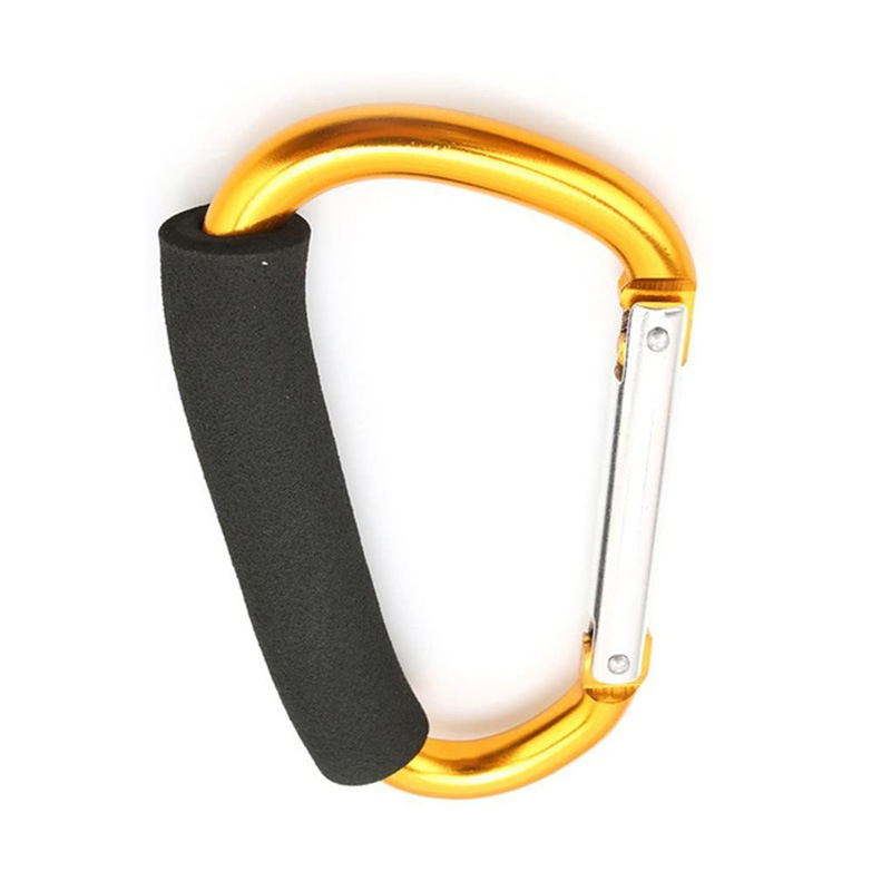 D-тип алуминиев закачалник за чанти към детска количка, 100 кг товароподемност