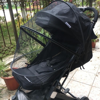 Baba babakocsi szúnyogháló, teljes fedés cipzárral, univerzális illeszkedés nyárra, speciális hálóból készült