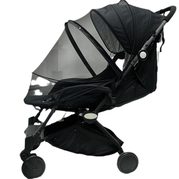 Baba babakocsi szúnyogháló, teljes fedés cipzárral, univerzális illeszkedés nyárra, speciális hálóból készült