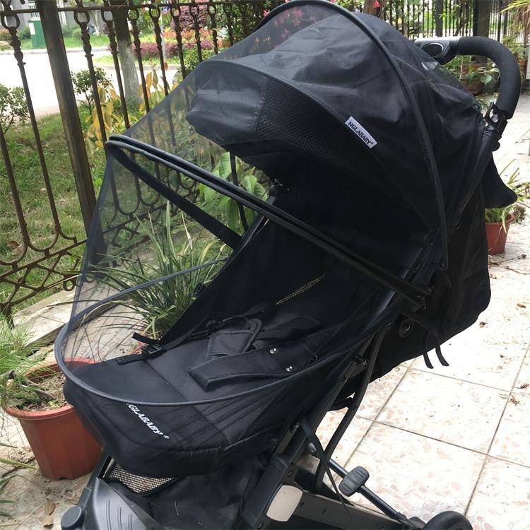 Baba babakocsi szúnyogháló, teljes fedés cipzárral, univerzális illeszkedés nyárra, speciális hálóból készült