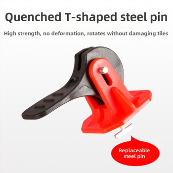 Нивелатор за плочки T-тип въртящ се, с заменяеми игли и позициониращ регулатор за стени и подови плочки