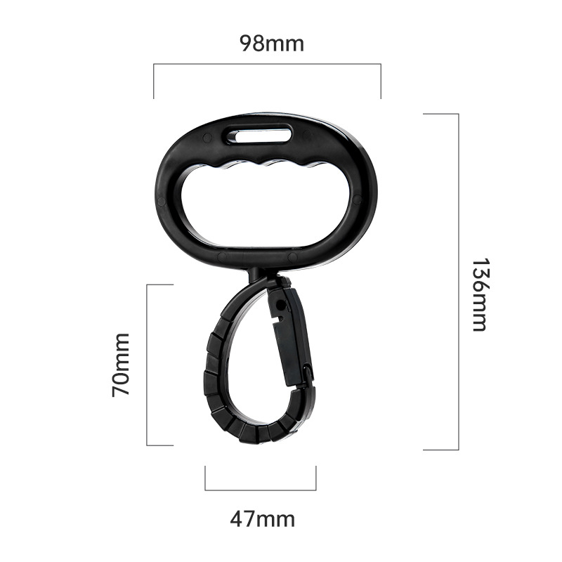 Juxin vežimėlio kablis – universalus priedas su Velcro uždarymu, daugiafunkcinis saugos užraktas