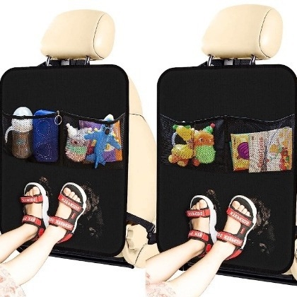 Dinghua Autó Ülés Hátulsó Tároló Táska, 600D Oxford Szövet, Vízálló, Függő Szervező Logó Nyomtatással