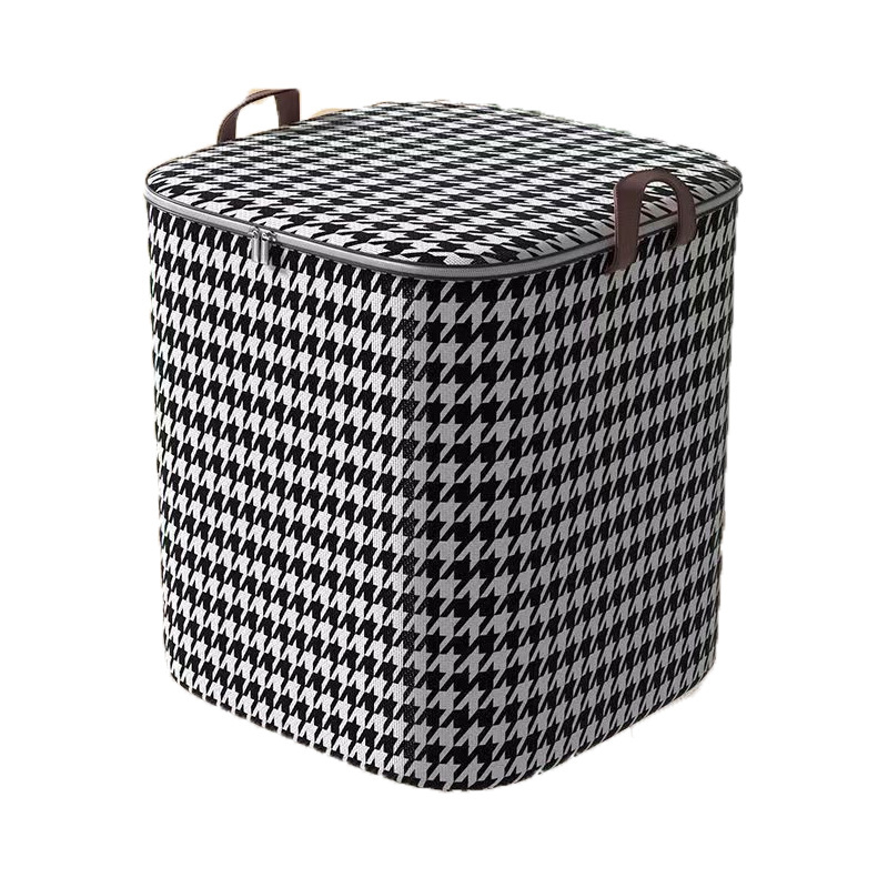 Geantă de depozitare pentru cuverturi, cubică, din fibră nețesută, multifuncțională, stil modern minimalist, pentru cuverturi, obiecte mici și îmbrăcăminte