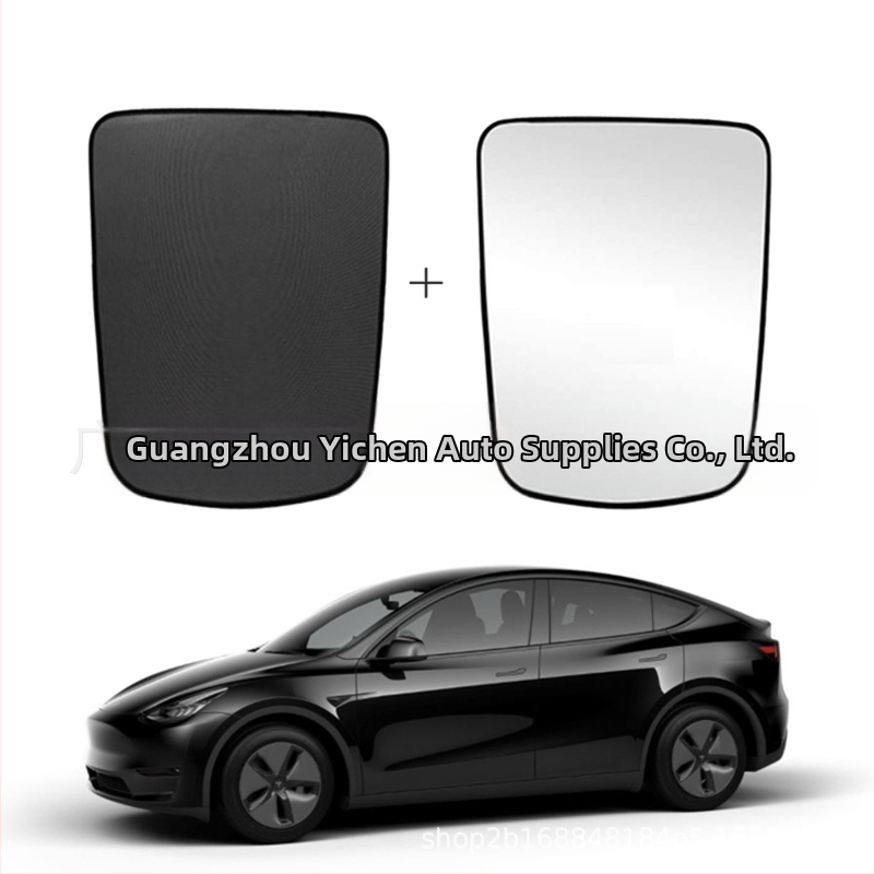 Mreža za zaštitu od sunca za Tesla Model Y – najlon mreža, ugradnja usisnim čašicama, težina 0,9 kg, tisk logotipa moguć, kompatibilno sa posebnim automobilima
