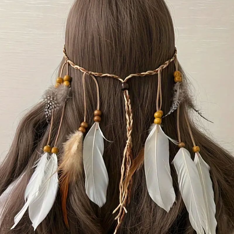 Bohemiskas spalvu matu lente – sievietes galvas aksesuāri, 2024. gada pavasaris