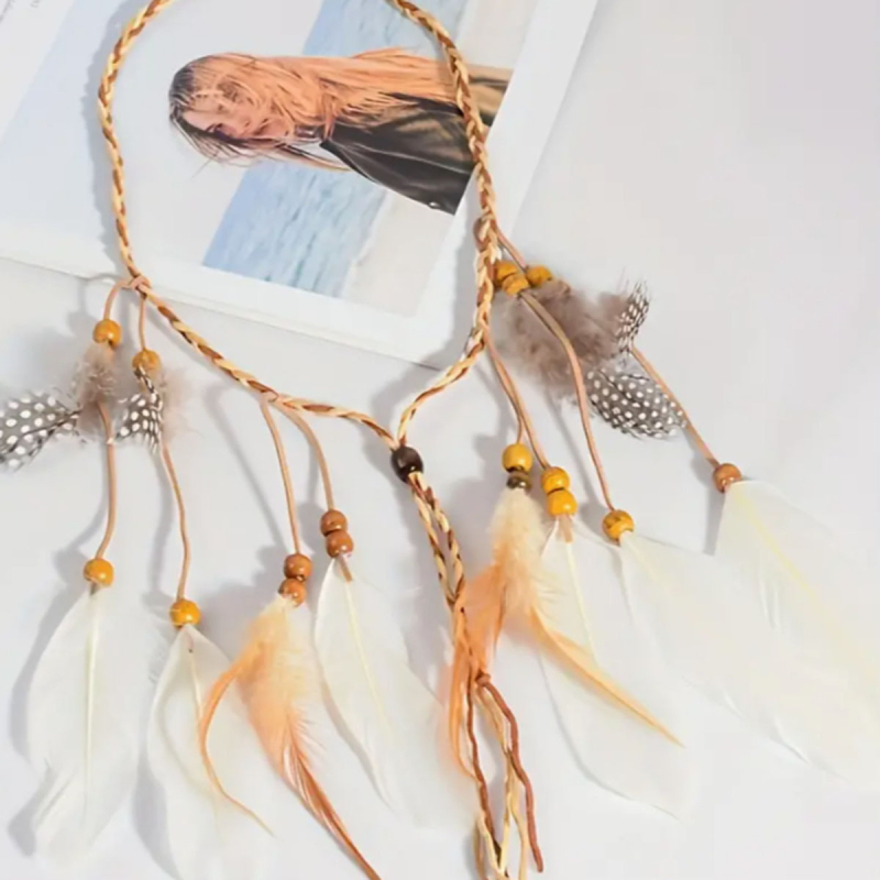 Bohemiskas spalvu matu lente – sievietes galvas aksesuāri, 2024. gada pavasaris