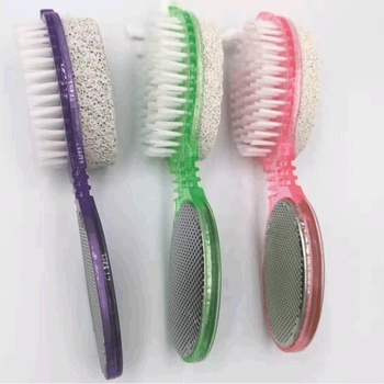 Τετρα-σε-ένα εργαλείο περιποίησης ποδιών με βούρτσα και λίμα – βάση PS, υγρή άμμος, πούμις, ανοξείδωτο αρχείο