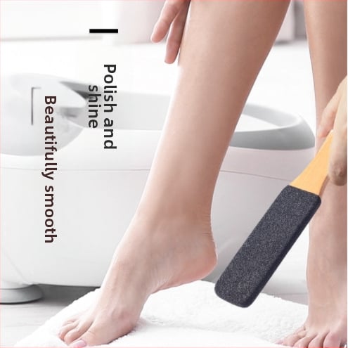 Kāju failu ar silīcija karbīdu mikrodermabrasijai, ozolkoka rokturis, ovāla forma, iepakojumā 600 gab., paredzēts mirušas ādas noņemšanai