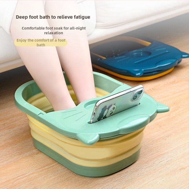 Сгъваема ваничка за крака за домашна употреба, лека пластмасова ваничка с удебелен дизайн, за жени и бременни, без водоснабдяване, модерен и минималистичен стил