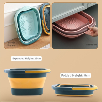 Saliekama kāju vannīte ar masāžu, plastmasas, mājām/studentu kopmītnēm/ birojā, piemērota visām sezonām, partija 230304