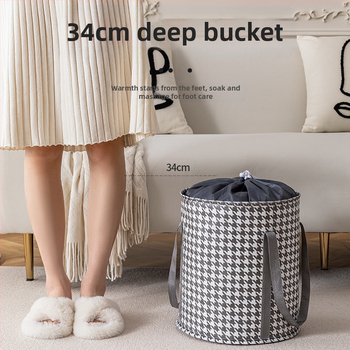 Sulankstoma pėdų vonelė su penkių sluoksnių izoliacija, nailono medžiaga, kelionėms