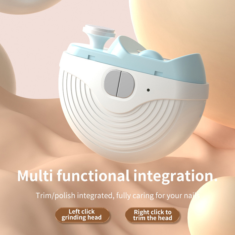 Elektriniai nagų kirpimo įrankiai, modelis QG-ZJD, plastikinis korpusas, minimalistinis stilius, universalus naudojimas