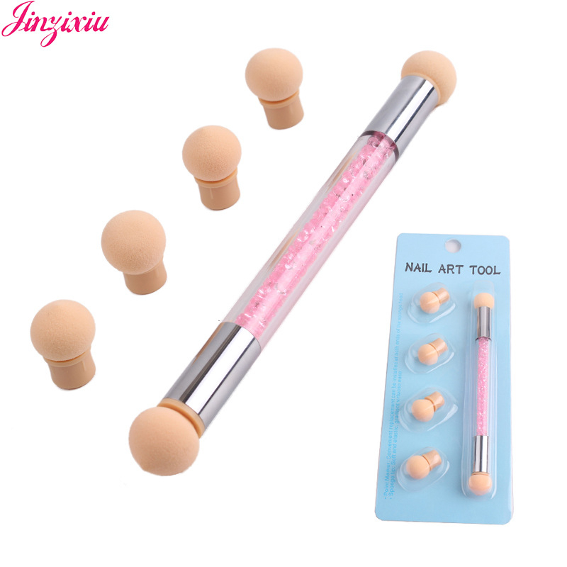 Πένα gradient για νύχια — Διπλής Όψεως, Πλενόμενες και Αντικαταστάσιμες Άκρες, Ακρυλική Λαβή, 41,5 g