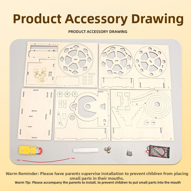 DIY дървен електрически трек за топчета – мултифункционална образователна игра по физика за 7–14 години