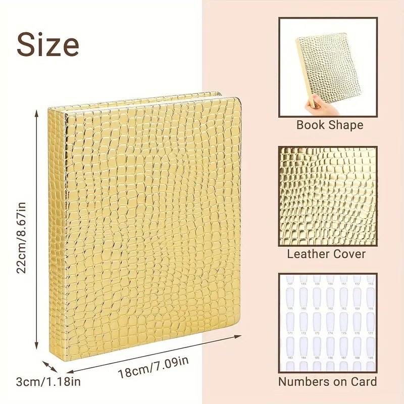 Unelte pentru unghii: Carte de afișaj pentru gel unghii, 1 set, plastic