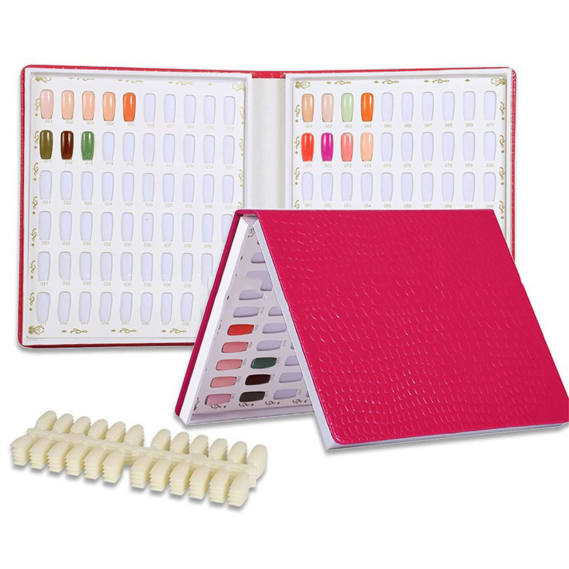 Unelte pentru unghii: Carte de afișaj pentru gel unghii, 1 set, plastic