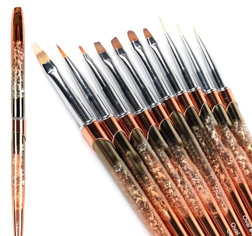 Σετ στυλό τέχνης νυχιών με βούρτσα στρογγυλής κεφαλής, στυλό γραμμών, στυλό ανάmiμίξης, σχέδιο μαργαρίτας – 35 g