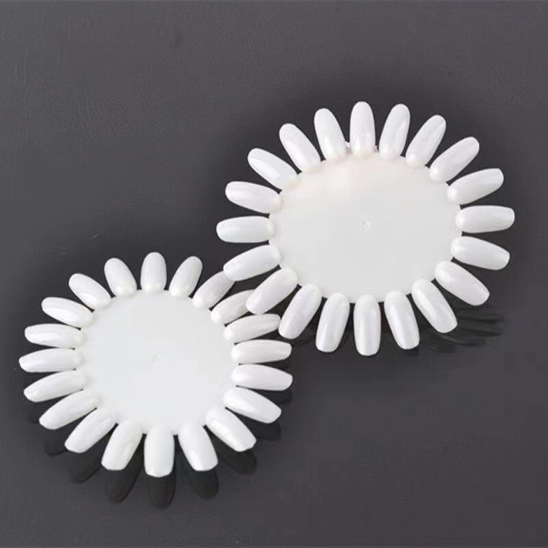 Ploča za nokte s motívom suncokreta, ovalna - jednostavan stil, nacionalna marka, za dame