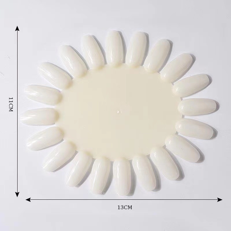 Ploča za nokte s motívom suncokreta, ovalna - jednostavan stil, nacionalna marka, za dame