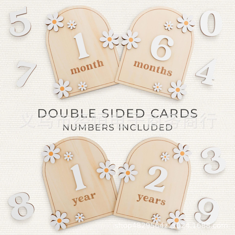 Medinis kūdikio gimimo metų ir mėnesio suvenyras – augimo įrašas, DIY mėnesio kortelė