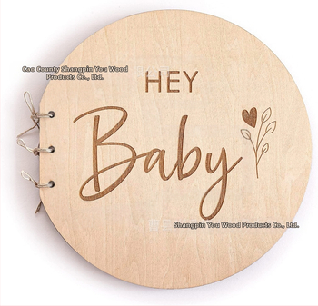 Κυκλικό ξύλινο άλμπουμ βάπτισης μωρού με χαραγμένο εξώφυλλο — DIY μνήμη και βιβλίο ευχών σε cartoon στυλ; Υλικό: ξύλο; Μάρκα: Shangpinyou; Κατηγορία: Διακοσμητικά; Στυλ: Μοντέρνος μινιμαλισμός