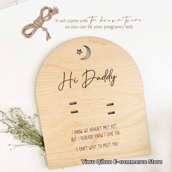 Ξύλινο αναμνηστικό διακοσμητικό κάδρο φωτογραφίας για τεστ εγκυμοσύνης — boxwood, μοντέρνος μινιμαλιστικός σχεδιασμός