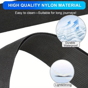 Bomiko neilona bagāžas siksna ar krusta dizainu un kombinētā slēdzenes mehānisms ceļojumiem