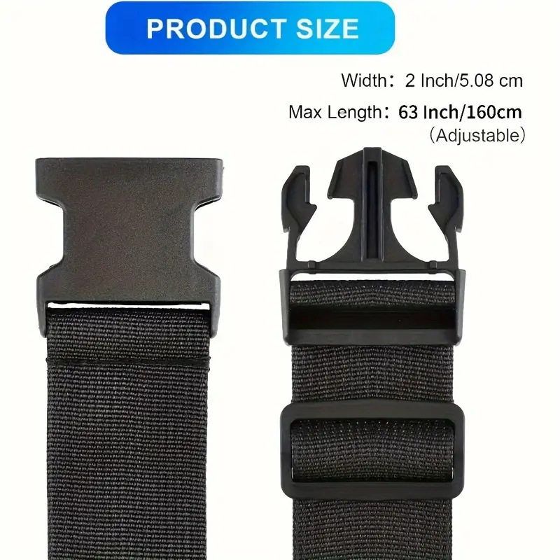 Bomiko neilona bagāžas siksna ar krusta dizainu un kombinētā slēdzenes mehānisms ceļojumiem