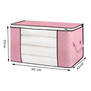 Τσάντα αποθήκευσης ρούχων σε κυβοειδές σχήμα, μη υφαντό ύφασμα, λειτουργία σφράγισης, για αποθήκευση σε υπνοδωμάτιο και σαλόνι.