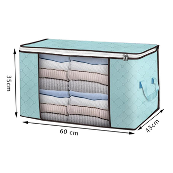 Τσάντα αποθήκευσης ρούχων σε κυβοειδές σχήμα, μη υφαντό ύφασμα, λειτουργία σφράγισης, για αποθήκευση σε υπνοδωμάτιο και σαλόνι.