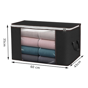 Τσάντα αποθήκευσης ρούχων σε κυβοειδές σχήμα, μη υφαντό ύφασμα, λειτουργία σφράγισης, για αποθήκευση σε υπνοδωμάτιο και σαλόνι.