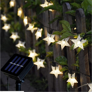 Kültéri napelemes LED-es rézdrótos fényfüzér, IP65 vízálló, automata fényvezérlés, 50 LED