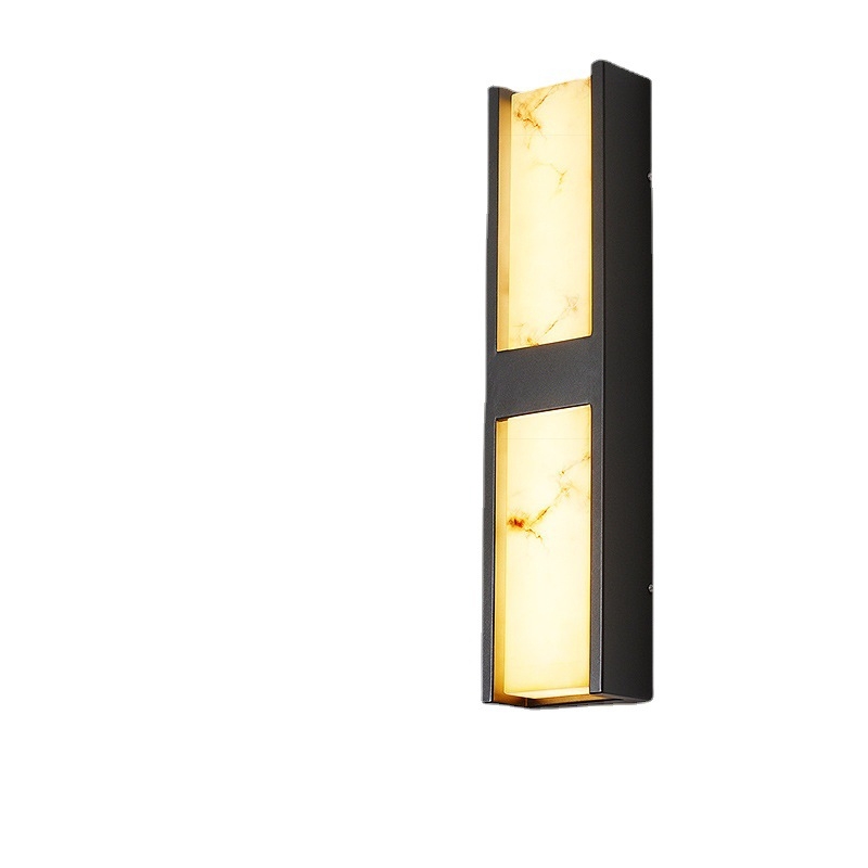 Išorinis sieninis šviestuvas HK-BD9021, IP65, 220V, 180° šviesos kampas, imitacinio marmuro korpusas