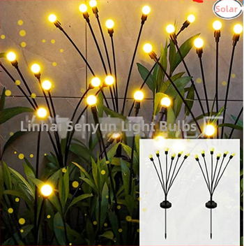 Външни соларни светулкови светлини за двор и градина – декоративни светлинни низове, 0.03W на светлина, ≤36V, слънчево захранване, IP55, управление с клавиш/дистанционно