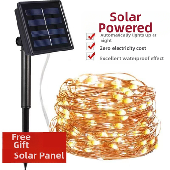 Ηλιακό φωτιστικό για κάμπινγκ σε σχήμα καρδιάς, 100 LED, IP65 αδιάβροχο, ρυθμιζόμενος φωτισμός