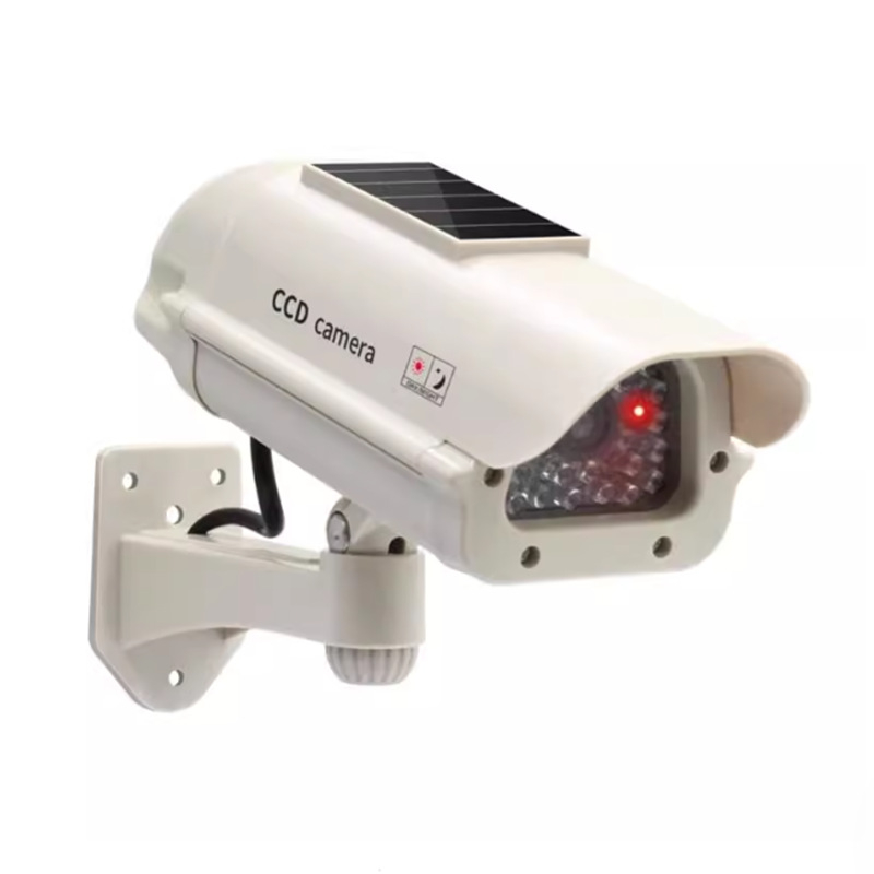 Соларна фалшива охранителна камера, 2.4 мм обектив, IR диапазон 60 м, за вътрешна и външна употреба, 3V захранване